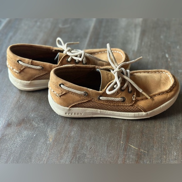 Boy's Boat Shoes Sperry Kids Gamefish. Dark Tan. Size 13.5 M. YB56564 - Picture 4 of 7